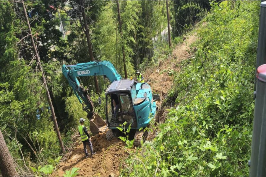 77호 국도 위험도로 개선공사