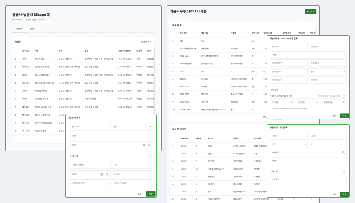 구매, 납품, 제품 관리